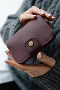 Cartera clásica delgada hecha a mano de cuero genuino para hombre, billetera plegable con bloqueo RFID, monedero plegable con tarjetero - Product Image 3