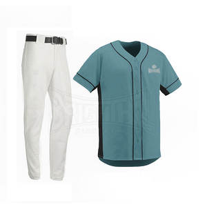 เครื่องแบบเบสบอลน้ำหนักเบาเครื่องแบบเบสบอลดีไซน์ล่าสุดเครื่องแบบเบสบอลธรรมดาที่ใส่สบาย - Product Image 4