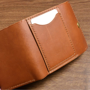 Billeteras de cuero con estilo para hombre y mujer, tarjetero pequeño, a la moda, color marrón, Adimani, unicolor - Product Image 6