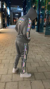 Ustom-traje deportivo de poliéster para hombre, chándal deportivo de 3M Rpara fitness y gimnasio, ropa de entrenamiento - Product Image 5