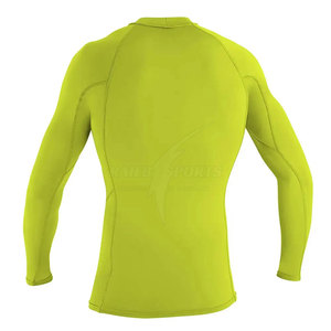 Mejor material Venta al por mayor Spandex Algodón Hecho de alta calidad de manga larga Hombres Rash Guard - Product Image 2