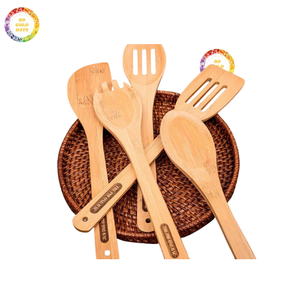 Juego de utensilios de madera Utensilios de cocina naturales Juego de cocina de madera sostenible Precio directo de fábrica OEM al por mayor - Product Image 4