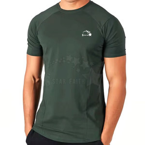 Camiseta cómoda de gimnasio para hombre, camiseta de entrenamiento transpirable de secado rápido para entrenamiento físico y ropa deportiva, camiseta de gimnasio para hombre - Product Image 5
