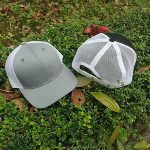 Gorra de camionero semicurvada estructurada de 6 paneles, gorra de rendimiento de sarga de algodón resistente para actividades al aire libre, moda Snapback - Product Image 5