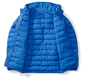 แจ็คเก็ตพัฟเฟอร์ผู้ชายสีน้ำเงินแบบขายส่ง ออกแบบเองได้ คุณภาพสูง สวมใส่สบาย กันลม - Product Image 2