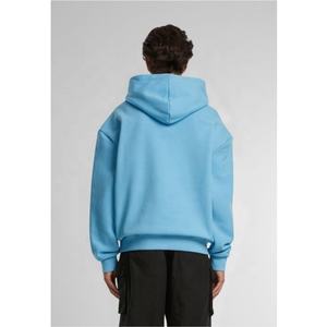 Sudadera con capucha de algodón pesado de gran tamaño personalizada con servicio de OEM para hombre, tendencia de calidad 2024, logotipo en relieve, oferta al por mayor - Product Image 2