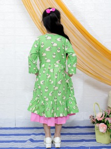 เสื้อโค้ทผ้าฝ้ายแท้สำหรับเด็กผู้หญิงเสื้อโค้ทผ้าฝ้าย100% เก๋ไก๋มีสไตล์ - Product Image 2