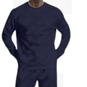 Ensemble de survêtements d'hiver 2 pièces tissés et respirants pour hommes de grande taille Sweat-shirt à manches longues Jogging Pantalon de survêtement Survêtements Tenues - Product Image 2