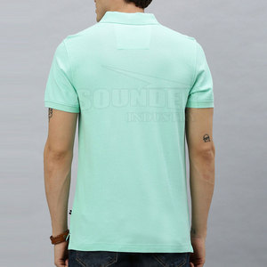 Logotipo personalizado de algodón transpirable para hombres para camisetas de polo Tallas grandes Casual Diseño de patrón sólido Elegante Tallas grandes para hombres para Polo - Product Image 2