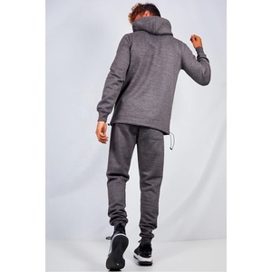 Y2K Moda Streetwear Conjunto Unisex Cuarto Zip Up Sudadera con capucha Conjunto de gran tamaño Hombres Chándal Pantalón Moda de lujo Hombres Jogger Conjunto de dos piezas - Product Image 4