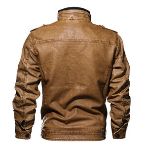 Chaqueta de Motociclista de Cuero Genuino para Hombre, Hecha a Medida, con Cuello Alto, Logotipo Frontal, Ecológica, Impermeable, Proveedor Mayorista de Pakistán - Product Image 2