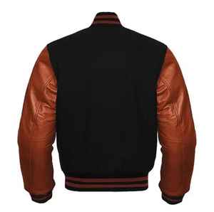 Chaqueta universitaria para hombre Chaqueta roja de algodón polar Bomber Letterman Chaqueta universitaria Chaqueta Versity para hombre - Product Image 6