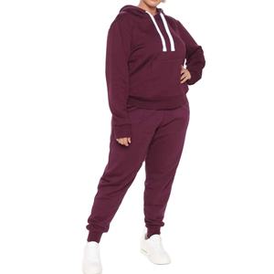 Ensemble de survêtement tendance 2 pièces survêtement personnalisé bouffée imprimé pour les femmes surdimensionné coton polaire en gros femmes survêtements - Product Image 6