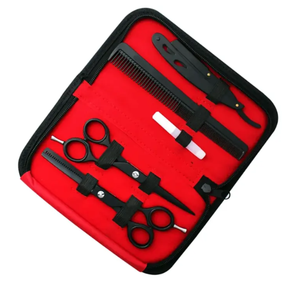 Ensemble de ciseaux de barbier professionnels en acier inoxydable durable, utilisation à domicile et en salon, kit de coupe de cheveux IMANS ENTERPRISES - Product Image 2