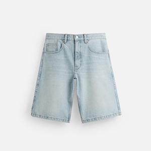 Shorts en jean pour homme, coupe décontractée, doux, ample, décontracté, activités de plein air estivales, vêtements de plage, style urbain, motif uni, imperméable - Product Image 2