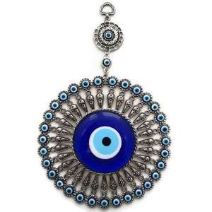 CRISTAL EVIL EYES WALL ORNAMENT 17X27 cm Decoración de acento de pared intrigante - Product Image 1