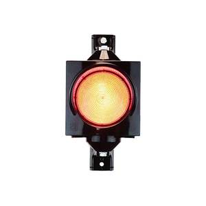 Émetteur de signal LED simple en aluminium de 100 mm, jaune, 300 mm, IP65, PC et plastique - Product Image 3