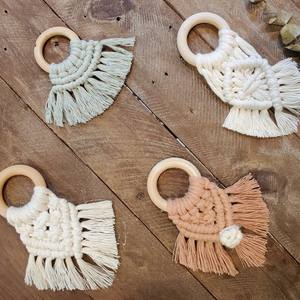 2025 Meilleure vente anneaux de serviette en macramé 100% coton de qualité supérieure pour la décoration de Table à manger prix de gros - Product Image 4
