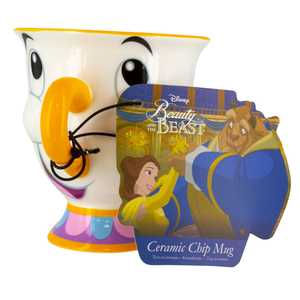 Juego de Tazas de Porcelana La Bella y la Bestia, Diseño Disney Hecho a Mano, Chip Tassilo con Cuchara, Apto para Lavavajillas, Tazas Sublimables para Regalos - Product Image 2
