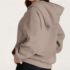 Sudaderas deportivas informales para mujer, sudadera deportiva de invierno de algodón con estampado personalizado de 320g con estampado de primavera y otoño, Sudadera con capucha - Product Image 2