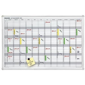 Planificador Anual FRANKEN Jet Calendar 703, 90 x 60 cm, 12 Meses, con Marcadores de Borrado en Seco y Húmedo - Product Image 1
