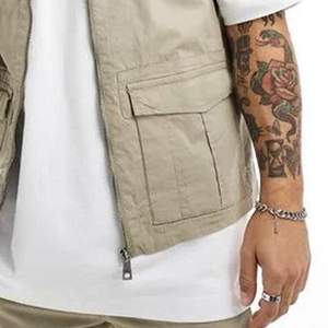 Chaleco DE SEGURIDAD transpirable con cremallera completa para verano, chaleco de carga para hombre de longitud Regular de secado rápido para exteriores - Product Image 3