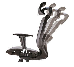 ART Executive <b>Office</b> <b>Chair</b>-Adjustable Height & Armrest Nylon Frame Open Back Rotating Base Modern Design <b>for</b> <b>Office</b> Use - Product Image 2
