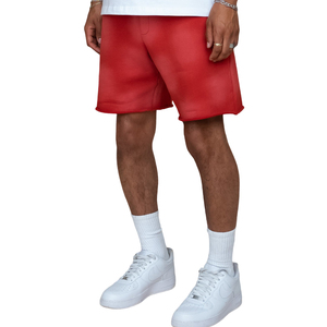 Custom Summer <b>Sweat</b> <b>Shorts</b> Raw Hem Cotton Rhinestone Puff Printed Sun Faded Acid Wash Street wear <b>Shorts</b> for <b>Men</b> Breathable - Product Image 3