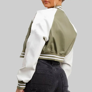 เสื้อแจ็กเก็ตทีมเบสบอลแขนยาวสำหรับสตรีท2025ปักโลโก้ได้ตามต้องการ - Product Image 2