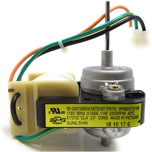 Moteur de ventilateur de condenseur électrique en plastique 60 cm x 101,68 cm, neuf pour usage domestique, remplace WR60X10168 - Product Image 1