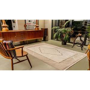 Alfombra Moderna Multicolor Netline PR007, 60% Viscosa, 40% Acrílico, para Dormitorio, Estudio o Habitación Infantil - Product Image 1