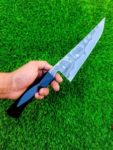 Couteau de chef gravé en acier au carbone fait main avec une belle lame gravée facile à saisir pour le camping industriel et de survie - Product Image 4