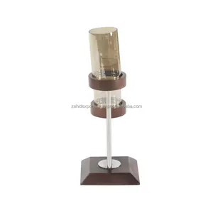 Bougeoir en fer noir de qualité supérieure pour tables à manger de luxe Bougeoir avec bambou pour décoration de Noël à la maison par Zahid Exports - Product Image 3