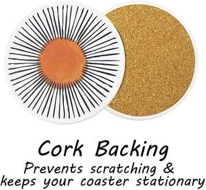 Protégez vos surfaces avec style avec ces élégants sous-verres en céramique Idéal pour le café, le thé ou les cocktails - Product Image 3