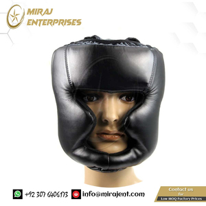 Protège-tête de boxe en cuir PU unisexe de couleur personnalisable pour la protection de la boxe - Product Image 3