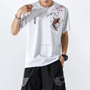 Camiseta sin mangas con lavado ácido y estampado gráfico Dtg de algodón 100% de alta calidad para hombre, camiseta personalizada de gran tamaño al por mayor para hombre - Product Image 1