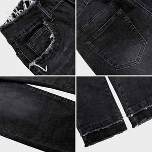 Meilleurs Jeans Baggy à Jambe Droite pour Femme, Bleus, Taille Haute, Coupe Droite, en Denim Urbain, Style Décontracté Urbain, Délavés - Product Image 5