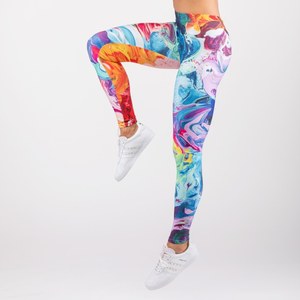 Mallas sin costuras de punto alto de cintura alta para mujer, mallas sin costuras, cierre de cintura elástica para correr Fitness - Product Image 6