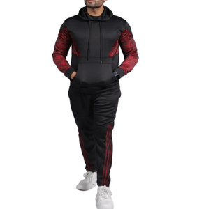 Venta al por mayor chándal de algodón transpirable de dos piezas para hombre XXL 100% algodón entrenamiento Fitness Jogging Wear logotipo personalizable sólido - Product Image 2