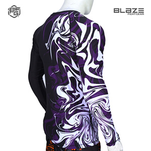 Logotipo personalizado Sublimación Impreso Spandex Camisas de compresión Surf Buceo Rashguard BJJ Uniformes Unisex MMA Rash Guard - Product Image 5