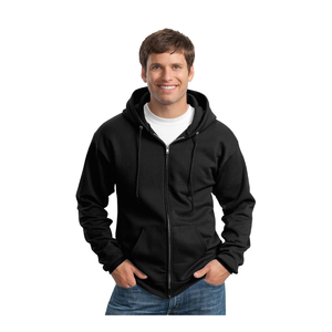 เสื้อฮู้ดมีซิปสำหรับผู้ชายผ้าคอตตอน100% นุ่มใส่สบายทรงปกติเสื้อผ้าแนวสตรีทอินเทรนด์สำหรับฤดูหนาวและสไตล์ลำลองในชีวิตประจำวัน - Product Image 1