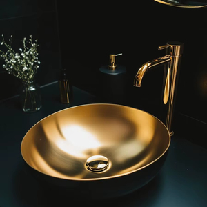 Évier en laiton de qualité supérieure pour des installations de salle de bain de haute qualité, assurant durabilité et un aspect raffiné - Product Image 1