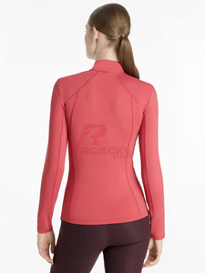 Vêtements de base pour l'équitation pour femmes en gros – Tissu haute performance extensible en Spandex/Polyester, respirant, léger et flexible - Product Image 2