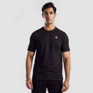 เสื้อยืด Adventure Tee-100% ผ้าฝ้าย ระบายอากาศได้ดี สไตล์วินเทจ ฮิปฮอป ทรงพอดีตัว สีดำ พร้อมดีไซน์โลโก้ 3 มิติ แบบลำลอง ระบายอากาศได้ดี - Product Image 2
