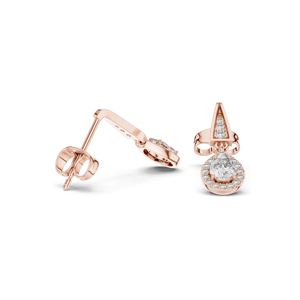 Pendientes de Diamantes de Laboratorio, 0.452 CT, Claridad VVS-VS EF, Oro de 18K, 14K, 10K y Plata 925, Oro Rosa, Amarillo y Blanco - Product Image 4
