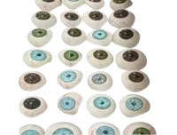 OFERTA ESPECIAL: 15 PIEZAS DE OJOS ARTIFICIALES DE COLORES VARIADOS, PROTESIS OFTÁLMICAS HUMANAS, ENVÍO GRATUITO