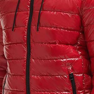 Chaqueta de burbuja con capucha de lona frontal con logotipo personalizado para hombre chaqueta de invierno impermeable transpirable de talla grande de alta calidad - Product Image 6