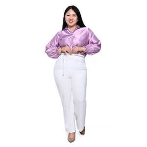 กางเกงทำงาน amantha ด้านหน้าแบนเอวสูงของผู้หญิงต่อต้านริ้วรอยการออกแบบที่หรูหราสวมใส่สบายทุกวันที่ต้องมี - Product Image 6