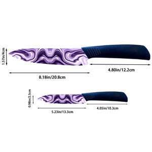 Nouvelle conception, 4 ensembles de couteaux de chef professionnels en céramique, manche en plastique, livraison rapide, prix d'usine, vente chaude sur eBay, États-Unis - Product Image 2