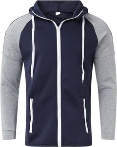 ชุดวอร์มเล่นกีฬาขนแกะ2ชิ้นมีซิปรูดซิปสำหรับผู้ชายมีลายนูนระบายอากาศและเป็นมิตรกับสิ่งแวดล้อมป้องกันการเกิดขน - Product Image 2